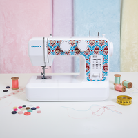 Nouvelle machine à coudre électrique portable multifonctionnelle JUKKY 6824, fabriquée en Chine, pour la confection de vêtements à domicile, mini machine à coudre