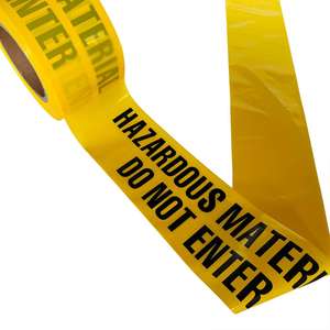 Ruban de mise en garde jaune personnalisé Visibilité améliorée Barricade Ruban de sécurité avec PE Avertissement - Product Image 3