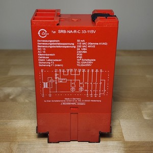เอลัน ชมเมอร์ซาล SRB-NA-R-C.33-115V รีเลย์ตรวจสอบความปลอดภัย 115VAC 3 NO 1 NC มือสอง - Product Image 4
