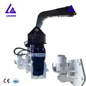 Universal Rotation Top Typ Vibro Hammer für 20-30T Bagger antriebe Blech pfähle H-Träger und Rohr pfähle - Product Image 1