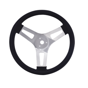 Volant de course universel <span class=keywords><strong>CRS</strong></span> CNC, poignée de 30 mm, 3 boulons, <span class=keywords><strong>13</strong></span> pouces, aluminium concave, 3 trous, rayons polis, style course - Product Image 4