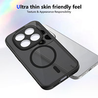 Étui magnétique antichoc pour Xiaomi Redmi Note 15 Pro Plus Note15 5G 14 Pro 4G 13 Pro Plus Coque arrière mate translucide