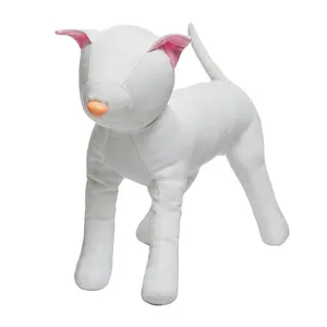 KITTY-RT בד צעצוע כלב מנקווין עבור תצוגת חלון לעמוד מלא גוף