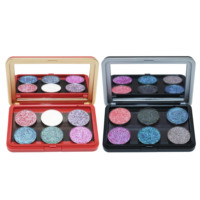 Palette de fard à paupières chromée à logo personnalisé de haute qualité