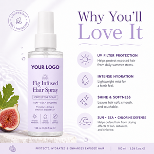 Spray Capillaire Hydratant Végétalien Sans Cruauté Animale <span class=keywords><strong>Protection</strong></span> <span class=keywords><strong>Solaire</strong></span> Effet Lissant et Brillant 100ML Léger Non Gras Marque Blanche - Product Image 5