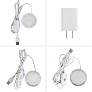 Siêu mỏng 3W <span class=keywords><strong>LED</strong></span> mờ Downlight 60mm đường kính Puck ánh sáng <span class=keywords><strong>USB</strong></span> 5V bề mặt gắn <span class=keywords><strong>Mini</strong></span> Thông tư triển lãm tủ đèn - Product Image 1