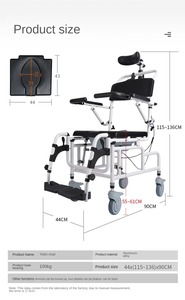 Bandeja de comedor para silla de ruedas, tablero de mesa transparente, altura ajustable, PVC, ancianos, conveniente, extraíble, grueso, fábrica, piezas de bajo precio - Product Image 6