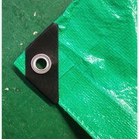 Bâche en plastique verte 6x6, imperméable, bâches industrielles