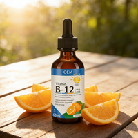 Complément alimentaire liquide de vitamine B12 à absorption rapide 500 mcg, stimulant énergétique, soutien immunitaire à base de plantes, complexe de vitamines et de minéraux