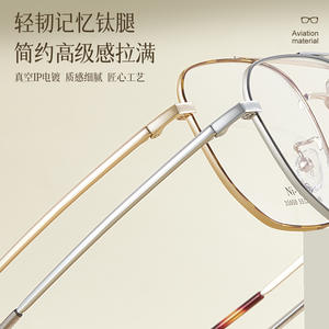 Montures de lunettes Danyang, rectangulaires, monture intégrale, verres en résine, confortables, unisexes, branches en titane à mémoire de forme 35050 - Product Image 3