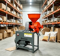 220V Staal Automatische Lager Maïsmeelmolen Maïs Maalmachine Multifunctionele Graanvermaler Hoge Snelheid Grinder