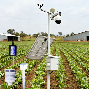 Estación Meteorológica Profesional Automática Inteligente Celular 4G <span class=keywords><strong>GSM</strong></span> para Agricultura Ambiental con Sensor de Viento, Solar, Pluviómetro, Sensor de Suelo y GPRS - Product Image 1