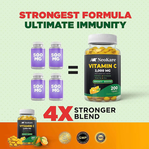 Tablet Vitamin C & Multivitamin Kustom OEM untuk Kesehatan Otak & Dukungan Imunitas bagi Dewasa - Product Image 4