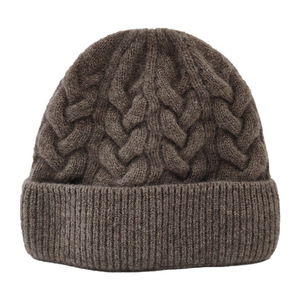 Bonnet en <span class=keywords><strong>laine</strong></span> mérinos 100% à maille torsadée - Unisexe, couleur unie, <span class=keywords><strong>cache</strong></span>-oreilles pour les voyages, la randonnée, la plage et les affaires - Product Image 1