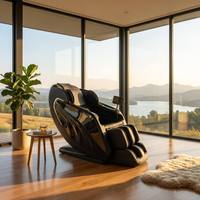 LEERCON 2026 Chaise de massage électrique professionnelle à ondes sonores pour le corps entier avec coussin de tête luxueux et rembourrage supérieur, avantages fiscaux inclus