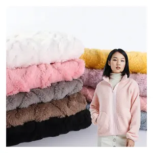 Shaoxing Textile Hot Selling 100% Polyester Jacquard Soft Knitted Sherpa Fleece Pajamas Blanket Cloth Fabric