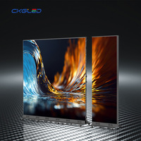 Afficheur LED d'intérieur pliable avec roulettes intégrées, écran LED publicitaire commercial