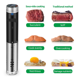 Cuisinière sous vide professionnelle, circulateur à immersion, cuiseur lent avec affichage numérique pour une cuisson précise et des résultats optimaux - Product Image 6