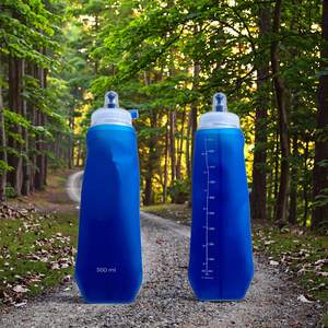 Portable Hydratation Doux TPU PVC Flacon Pailles et Embouchure Couverture Pliable Flexible Courir Cyclisme Sport Bouteille D'<span class=keywords><strong>eau</strong></span> - Product Image 3
