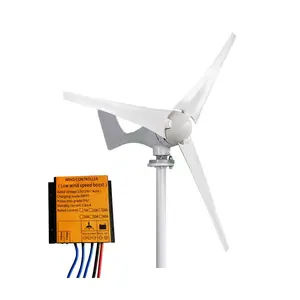 Generador de viento de baja RPM 800W motor 3 aspas horizontal 1kw 2kw 3kw 5kw turbina de viento de uso doméstico