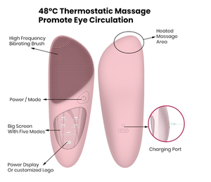 Skin Care <strong>Tools</strong> <strong>Facial</strong> 3Waterproof Electric Sonic <strong>Facial</strong> <strong>Exfoliating</strong> Cleanser Silicone <strong>Facial</strong> Cleansing Brush With Eye Massager - Product Image 4