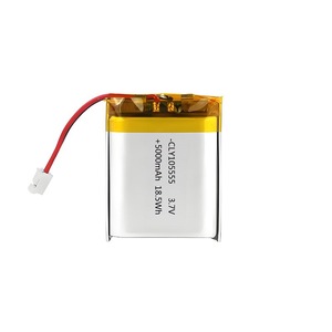 Nhà Máy công suất lớn 3.7V 5000mAh có thể sạc lại Polymer Pin Lithium Pouch ion 105555 mô hình - Product Image 1