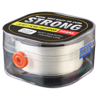 Fil de pêche monofilament résistant à l'abrasion de 200 m, 2-33 livres, fil transparent résistant, ligne de pêche en nylon solide