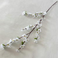 HSJ Long Branch 60 Fleurs Artificielles Mixtes Décoration de Mariage Plantes Vertes Accessoires Fleurs en Soie Ornements Maison Fausses Fleurs