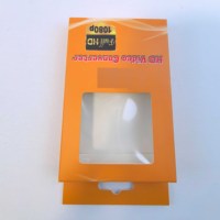 Boîte de papier d'emballage de câble de données USB de chargement d'impression pliable de logo personnalisé pour le chargeur de produit électronique