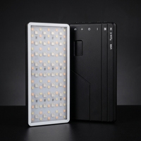 Anneau lumineux LED RGB pour selfie, diffuseur de poche portable avec température de couleur réglable, alimenté par batterie pour la photographie et la vidéo