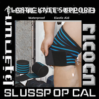 Bande de compression pour le genou en néoprène hautement élastique, imperméable, pour la musculation, la remise en forme et la sécurité