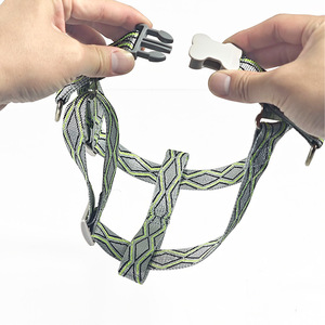 Fluorescent Anti Slip Pet Harness Small Breathable Dog Walking Leash Traction Belt - Product Image 1