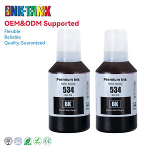 INK-TANK EPT 534 EPT 532 T532 T534 Encre de Recharge Premium Noire Compatible à Base d'Eau pour Imprimante Epson <span class=keywords><strong>EcoTank</strong></span> <span class=keywords><strong>M1100</strong></span> - Product Image 1