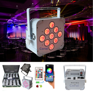 Meistverkauftes 9X18W Vollfarbiges LED-Akku-<span class=keywords><strong>PAR</strong></span>-Licht für Party-Verleih-Beleuchtung - Product Image 6