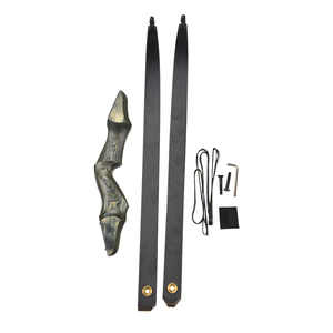 Arco Recurvo Tradicional <span class=keywords><strong>Dashu</strong></span> Lingyun de 60 Pulgadas, 25-60 Libras, con Palas de Fibra de Vidrio y Madera de Arce - Product Image 2