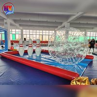 Prix d'usine – Ensemble de bowling humain gonflable personnalisé 6x4m pour le team building, les jeux de fête, les activités de groupe et les carnavals