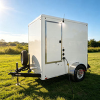 Promotion : Remorque WC Mobile avec Douche, 1 Cabine, Toilettes Portables de Luxe, Cabine Individuelle