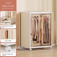 Armoire Pliante Moderne en Plastique Suspendue Grande Capacité Durable – Installation Facile pour Rangement de Vêtements Enfants Adultes