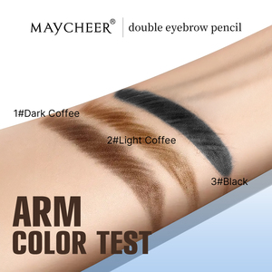 Crayon à sourcils double embout waterproof longue tenue hautement pigmenté pour un look naturel au quotidien – Marque privée - Product Image 3