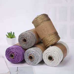<span class=keywords><strong>Cuerda</strong></span> de Macramé con Núcleo Metálico de 3mm, Cordón Decorativo Dorado y Plateado, Hilo para Tejer, Manualidades, Crochet, <span class=keywords><strong>Cuerda</strong></span> Trenzada, Venta al Por Mayor - Product Image 3