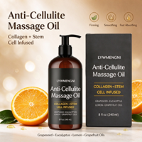 Huile de massage anti-cellulite infusée au collagène et aux cellules souches, huile de massage corporel naturelle pour raffermir et tonifier la peau