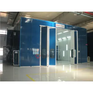 Cabine de pintura industrial grande personalizada para linha de pintura aeroespacial, cabine de pintura para peças de trem/aeronave