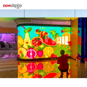 Panneau vidéo LED flexible et transparent à enrouler, facile à utiliser, adhésif 3D P6 P8, écran à film souple transparent holographique super <span class=keywords><strong>lumineux</strong></span> <span class=keywords><strong>sur</strong></span> <span class=keywords><strong>verre</strong></span> - Product Image 2