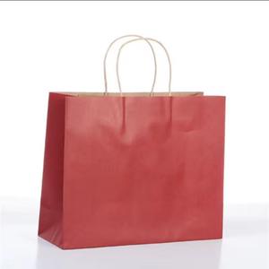 Túi giấy kraft trắng đen giá rẻ chất lượng tốt có quai ruy băng, in logo tùy chỉnh, túi giấy nâu dùng cho nhà hàng mang đi - Product Image 4