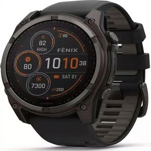 Meilleure montre connectée GPS multisports <span class=keywords><strong>Fenix</strong></span> 8 51 mm Sola <span class=keywords><strong>Sapphire</strong></span> Premium avec boussole, écran IPS et autonomie prolongée - Product Image 1