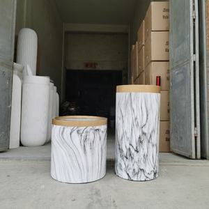 뜨거운 판매 좋은 품질 장식 홈 정원 꽃병 저렴한 꽃 냄비 대리석 대량 재배자 냄비 - Product Image 6