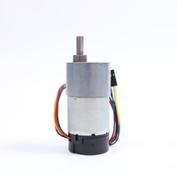 Disesuaikan tinggi daya 6V/24V DC gigi Motor Encoder 37mm kecepatan tinggi Gearbox kipas perahu sepeda listrik; 24VDC sikat komuter