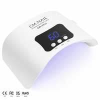 Lampe à ongles UV LED professionnelle CM.NAIL CM-I9 Plus 48W 365nm/405nm, portable, en ABS, garantie 1 an, pour usage domestique et en salon