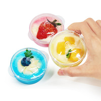 Gobelets à dessert en plastique PS transparent épais de qualité alimentaire, 60 ml, empilables, avec couvercle, pour la pâtisserie, l'emballage de gâteaux