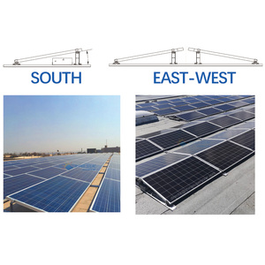 Soporte Triangular Ajustable <span class=keywords><strong>de</strong></span> Aluminio Anodizado Super Solar Al6005-T5 para Montaje <span class=keywords><strong>de</strong></span> Paneles Solares en Techos, Resistencia al Viento 40m/s, Resistencia a la Nieve 1KN/M2 - Product Image 1